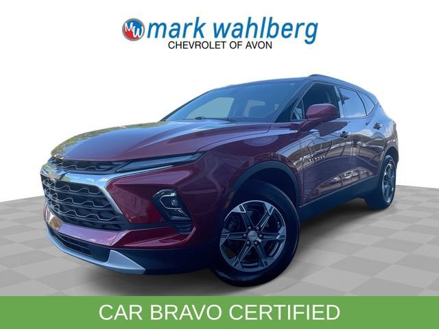 2024 Chevrolet Blazer 2LT in Radiant Red Tintcoat — front three-quarter view