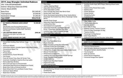 2019 Jeep Wrangler Unlimited Rubicon 4x4