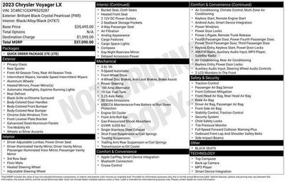 2023 Chrysler Voyager LX