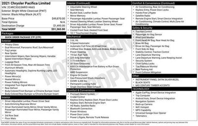 2021 Chrysler Pacifica Limited AWD