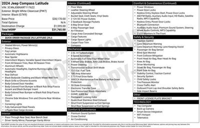 2024 Jeep Compass Latitude 4x4