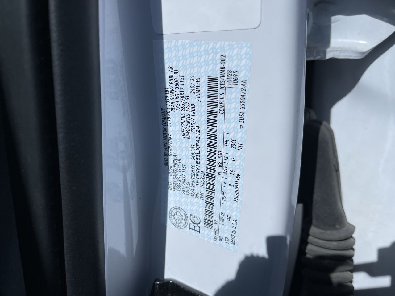 2020 Ford F-150 XL