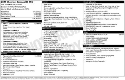 2025 Chevrolet Equinox RS