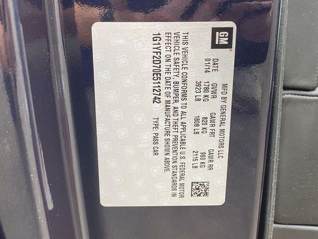2014 Chevrolet Corvette Stingray Base 3LT