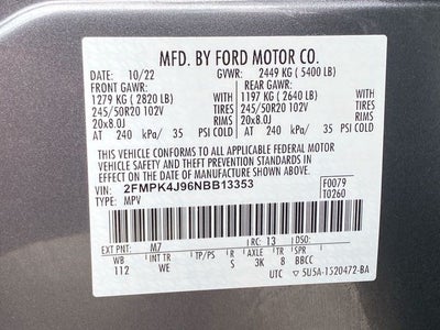 2022 Ford Edge ST Line