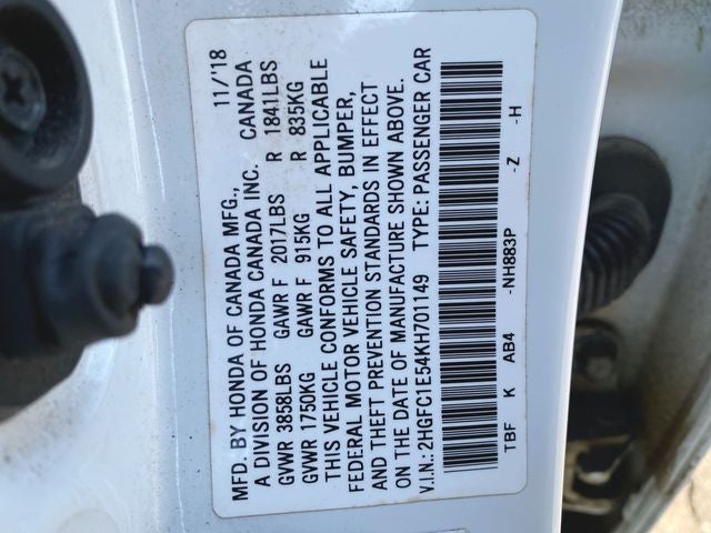 2019 Honda Civic Si