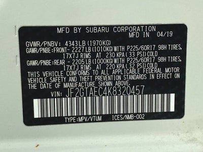 2019 Subaru Crosstrek 2.0i Premium