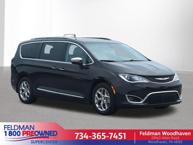 2019 Chrysler Pacifica Limited in Dark Cordovan Pearlcoat — front three-quarter view