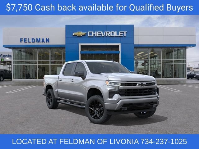 2026 Chevrolet Silverado 1500 RST in Sterling Gray Metallic — front three-quarter view