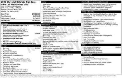 2026 Chevrolet Colorado Trail Boss