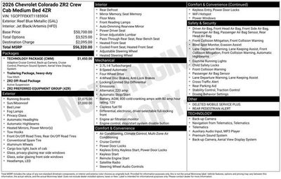 2026 Chevrolet Colorado ZR2
