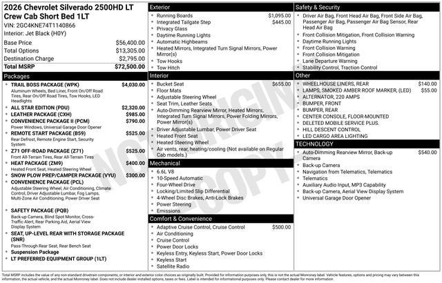 2026 Chevrolet Silverado 2500 HD LT