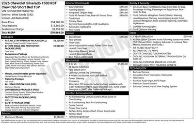 2026 Chevrolet Silverado 1500 RST