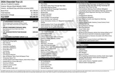 2026 Chevrolet Trax LS