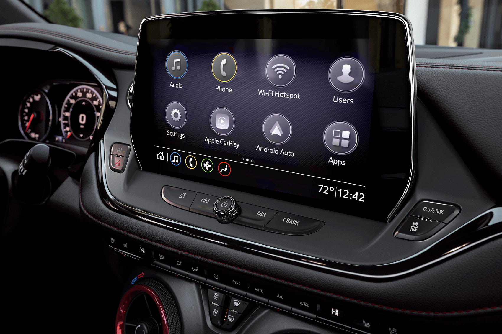 chevy blazer interior features touchscreen dashboard technology